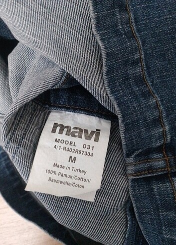 m Beden Mavi jeans Salopet kısa elbise