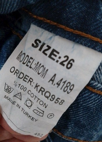 Topshop Kadın Mavi Normal Boy Denim Jean