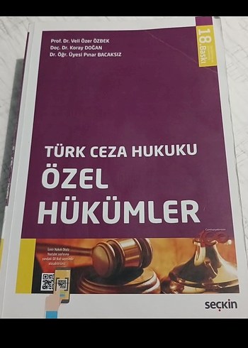 Türk Ceza Hukuku Özel Hükümler Kitabı