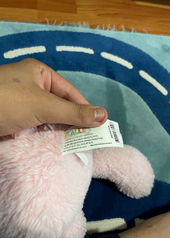 Pembe peluş fil oyuncak - Görsel 2