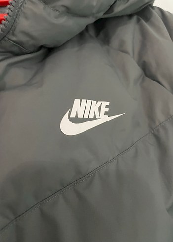 Nike Gri Kapüşonlu Erkek Kışlık Mont - Görsel 2