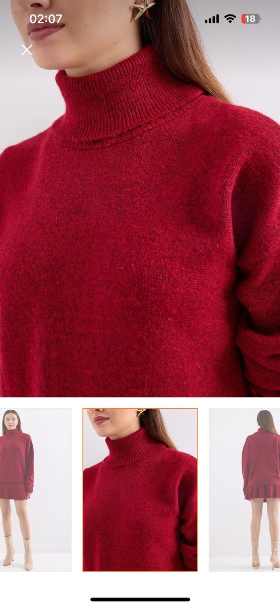 Bej Süet Mini Etek - Görsel 2