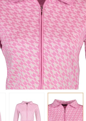 Pembe Fermuarlı Kız Sweatshirt - Görsel 8