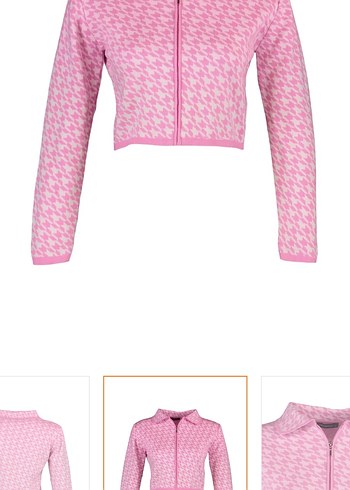 Pembe Fermuarlı Kız Sweatshirt - Görsel 7