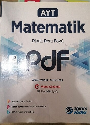 Eğitim vadisi Ayt matematik pdf 