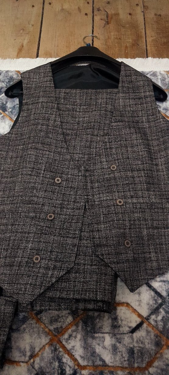 Gri Regular Fit Erkek Takım Elbise SUITMEN MARKA - Görsel 5