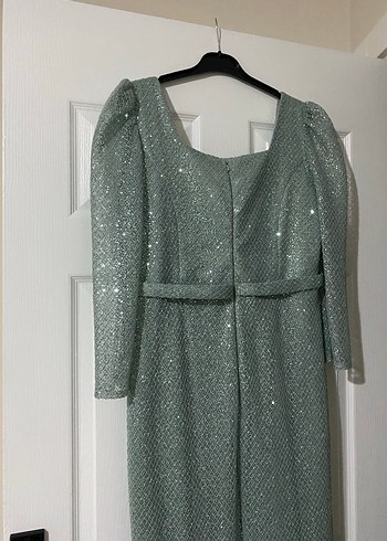 Uzun Kollu Abiye Elbise Acil satilik - Görsel 2