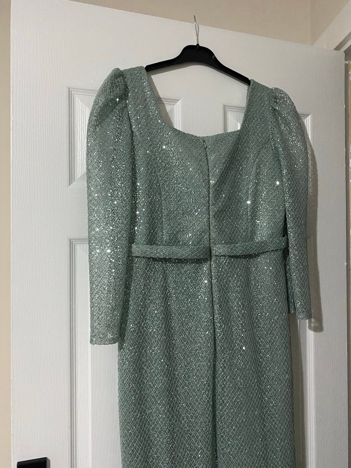 Uzun Kollu Abiye Elbise Acil satilik - Görsel 2