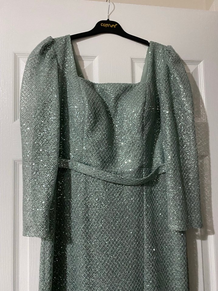 Uzun Kollu Abiye Elbise Acil satilik - Görsel 4