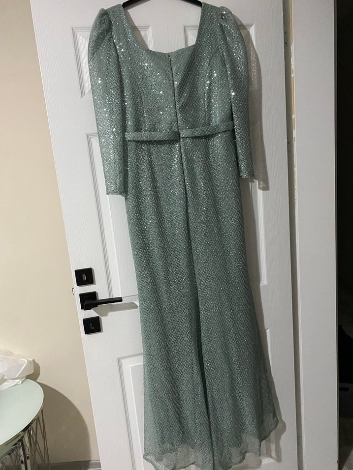 Uzun Kollu Abiye Elbise Acil satilik - Görsel 5