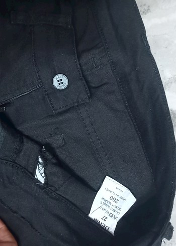 Kadın Siyah Skinny Denim Pantolon - Görsel 5