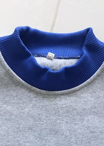 Gri Erkek Sweatshirt, Bisiklet Yaka, Baskılı - Görsel 4