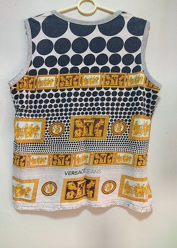 kadın kısa kollu desenli atlet tarzı tişört - Görsel 2