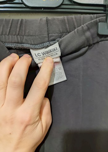 Gri Spor Midi Tayt Elastik Bel - Görsel 2