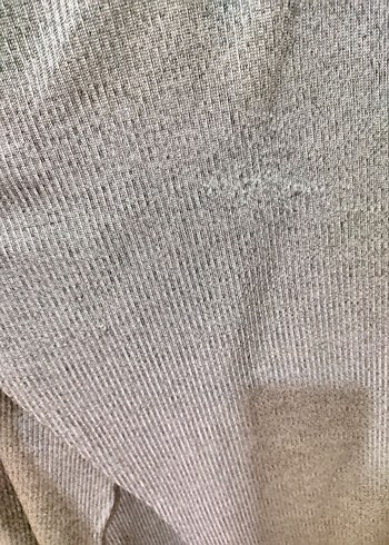 Gri Uzun Kadın Hırka - Görsel 2