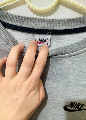 Erkek Gri Nike Sweatshirt Uzun Kollu - Görsel 3