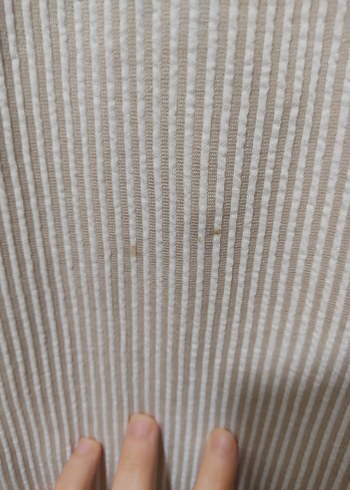 Bej Kadın Keten Pilili Pantolon - Görsel 3