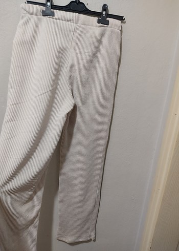 Bej Kadın Keten Pilili Pantolon - Görsel 4