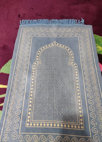 Mavi Nakışlı Geleneksel seccade - Görsel 2