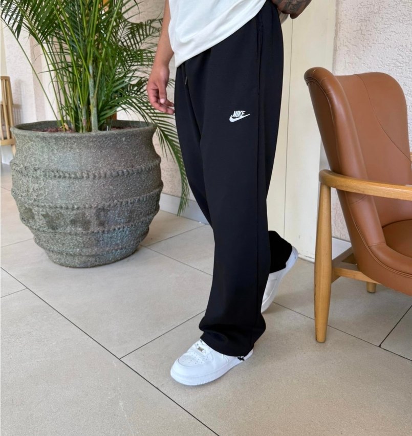 Nike Siyah Rahat Kesim Erkek Eşofman - Görsel 4