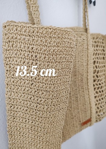 Diğer Büyük Boy Kağıt İp Plaj Çantası 46x34 cm Açık Model