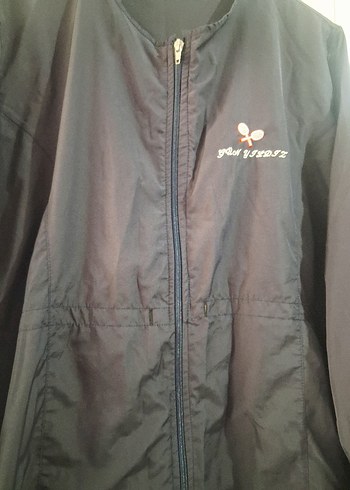 Uzun Kollu Fermuarlı Kadın Ceket - Lacivert - Görsel 3