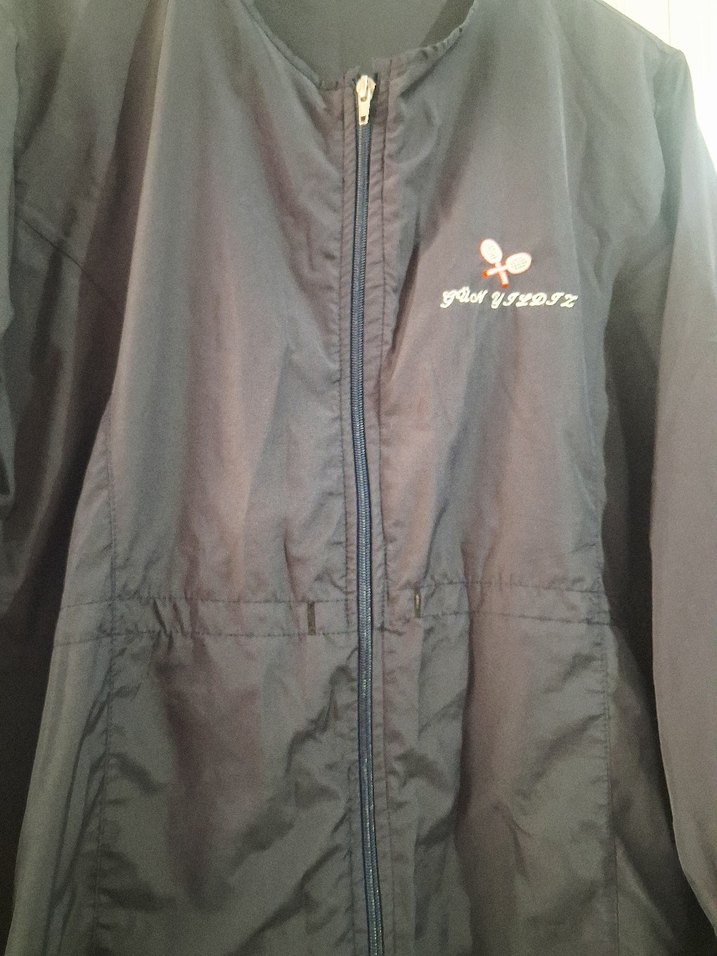 Uzun Kollu Fermuarlı Kadın Ceket - Lacivert - Görsel 3