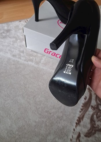 Graceland Siyah Stiletto Topuklu Kadın Ayakkabı - Görsel 3