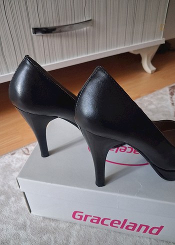 Graceland Siyah Stiletto Topuklu Kadın Ayakkabı - Görsel 2