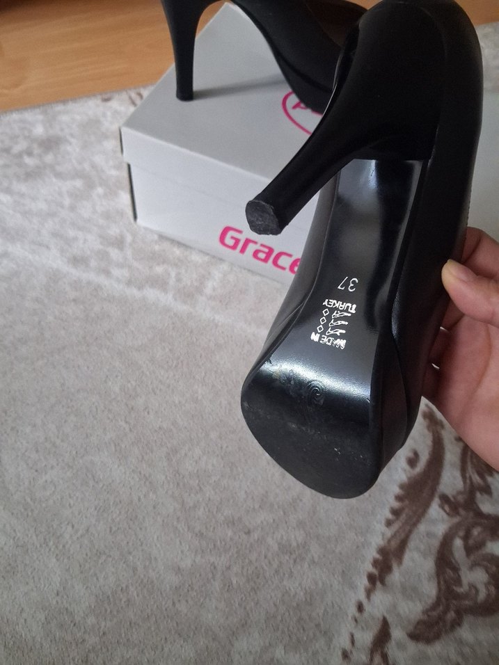 Graceland Siyah Stiletto Topuklu Kadın Ayakkabı - Görsel 3