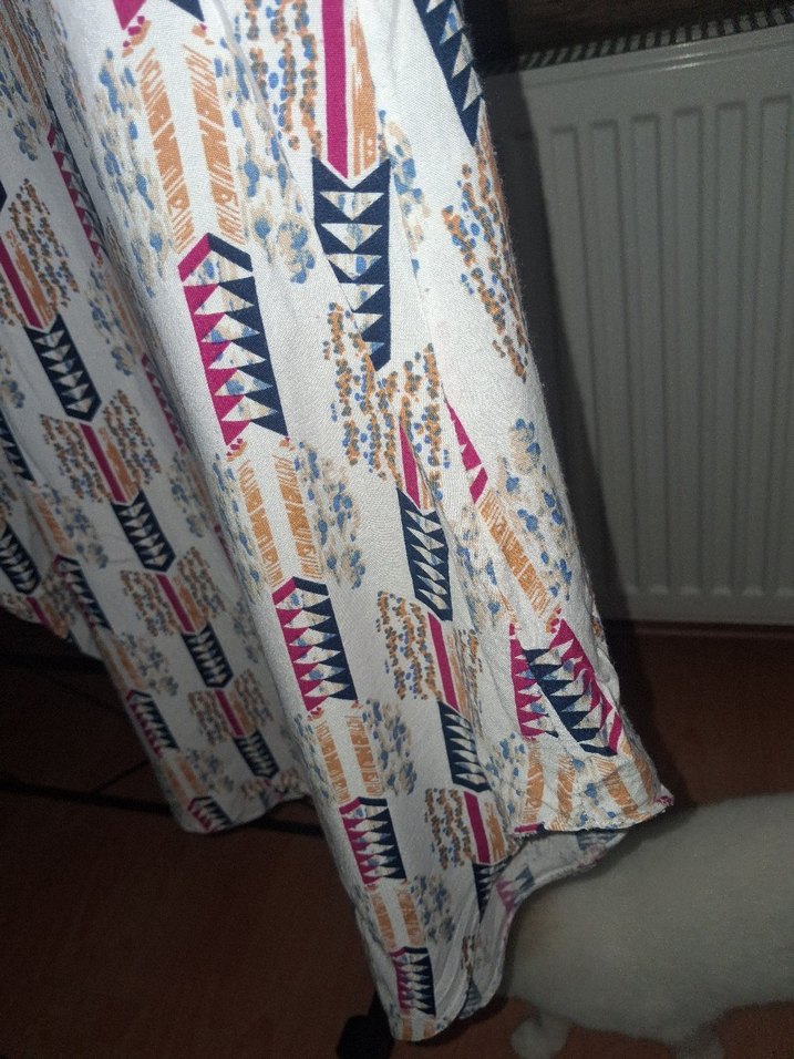 Bohem Stil Çok Renkli Uzun Tunik gömlek - Görsel 4