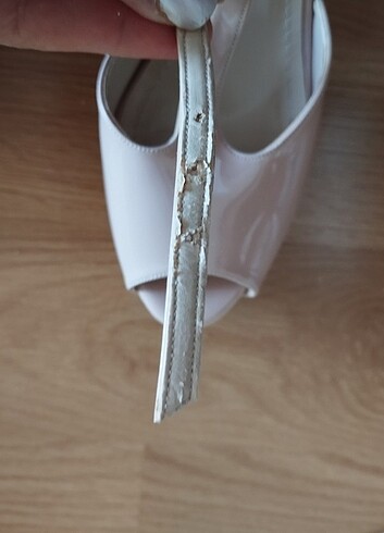 Bambi marka pudra pembesi rugan topuklu ayakkabı - Görsel 5