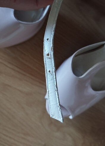 Bambi marka pudra pembesi rugan topuklu ayakkabı - Görsel 6