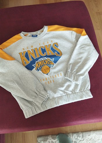 Gri Baskılı Uzun Kollu çocuk Sweatshirt