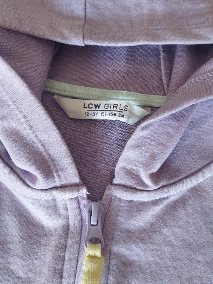 Kapüşonlu Fermuarlı Kız Sweatshirt - Görsel 3