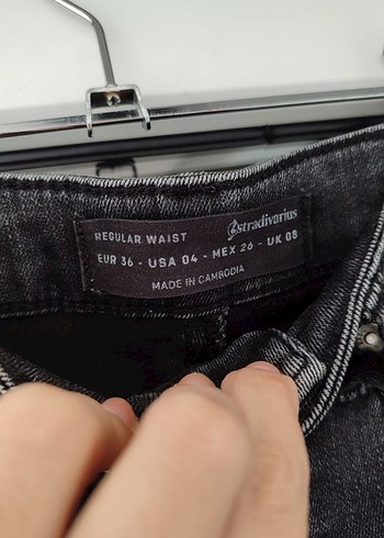 Gri Kadın skinny jean - Görsel 2