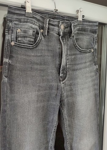 Gri Kadın skinny jean - Görsel 3