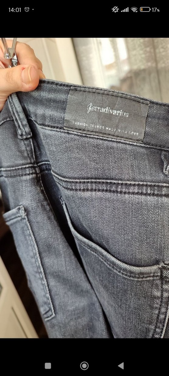 Gri Kadın skinny jean - Görsel 4