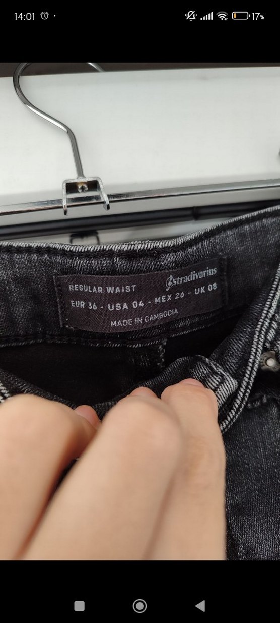 Gri Kadın skinny jean - Görsel 2