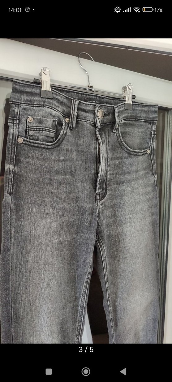 Gri Kadın skinny jean - Görsel 3