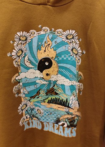 Koton hardal rengi Kadın Sweatshirt - Görsel 4