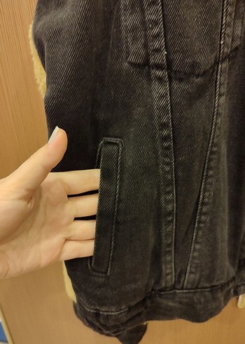 ZARA gri Kadın Kot Ceket - Görsel 5