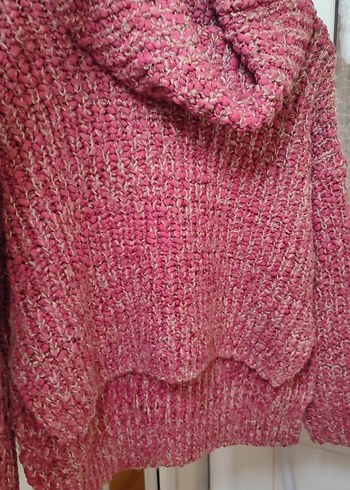 Bohem Balıkçı Yaka Örgü Kadın Kazak - Görsel 4