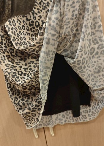 Grimelange Leopar Desenli Midi Etek - Görsel 4