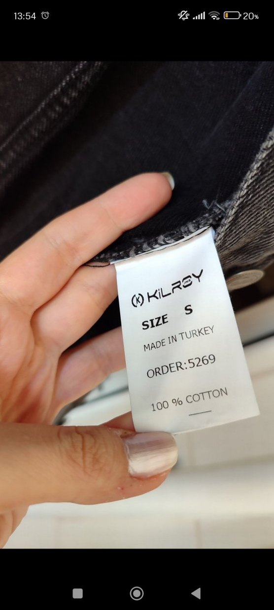 Gri Uzun Kadın Denim Ceket - Görsel 4