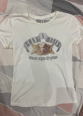 Beyaz Melek Baskılı Lolita Tişört - Görsel 2