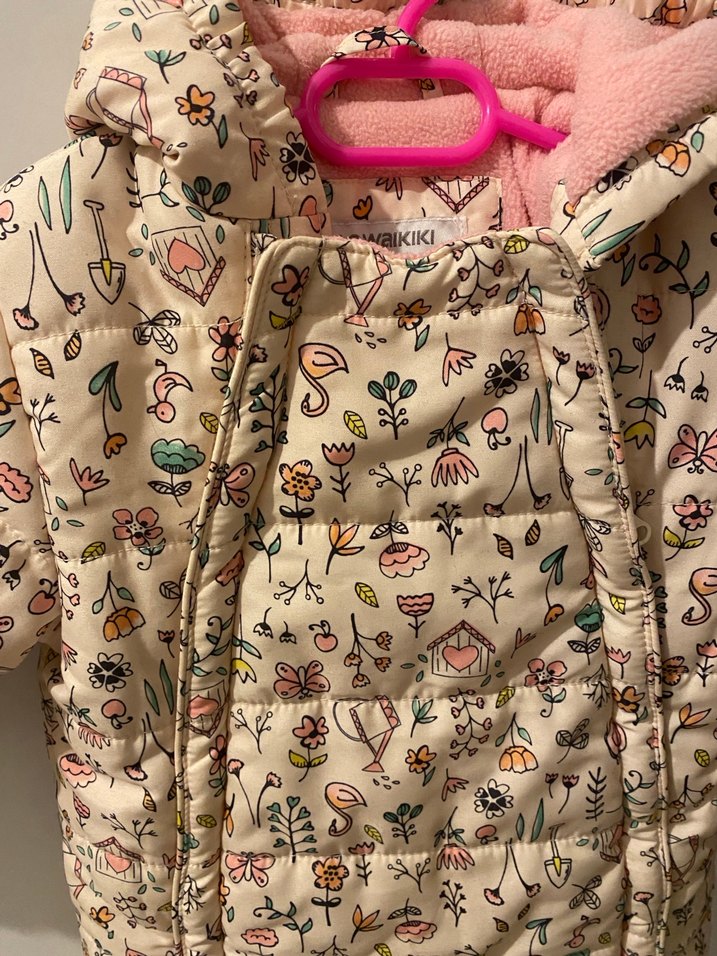 Kapüşonlu Bebek Kış Tulumu - Görsel 2