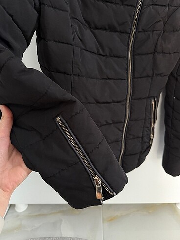 s Beden siyah Renk Polo Garage Şişme Mont