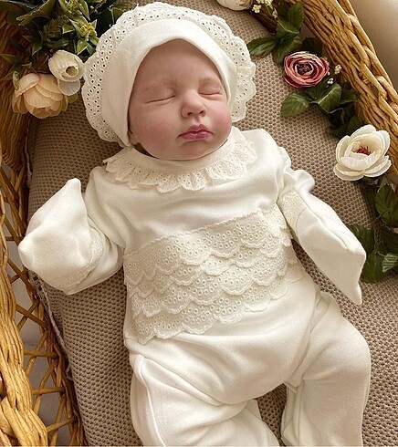 Mama Miel Baby Fistolu tulum ve şapkası