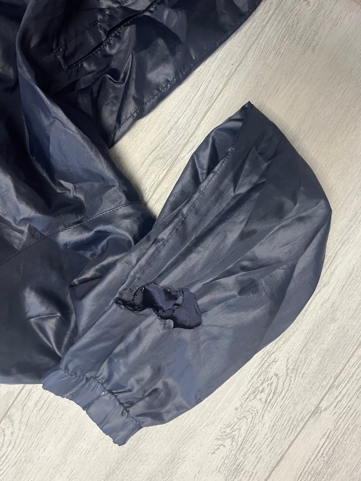 Erkek Koyu Mavi Fermuarlı Yağmurluk - Görsel 4